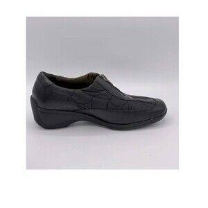 Vintage Y2K Aquatalia by Marvin K Black Leather Zip Comfort Shoes Size 7.5